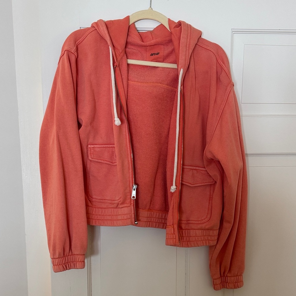 Aerie Vibrant Coral Knit Sweater